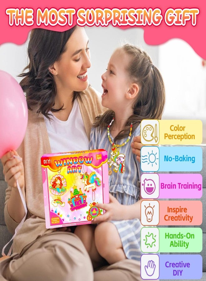 إكس هوت بوب كورن مجموعة X Hot Popcorn الفنية للنوافذ، ٢٤٣ قطعة، مثالية للأطفال الصغار. تتضمن المجموعة ١٦ قطعة لتزيين النوافذ، بالإضافة إلى مجموعة يونيكورن فنية يدوية للأطفال الصغار. هدية رائعة للفتيات في أعياد الميلاد والكريسماس، مناسبة للأطفال من عمر ٥ سنوات فما فوق. - Image 5